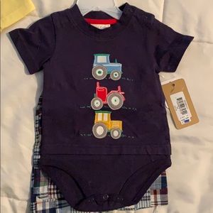 Two piece set- onsie and shorts